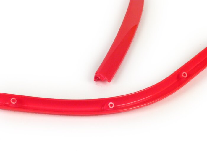 Estribo de protección de bordes -MOTO NOSTRA- Vespa Primavera (2013-), Vespa Sprint (2013-) - rojo