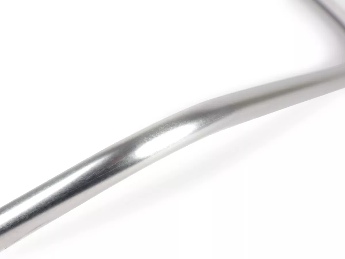 Leg shield beading -MOTO NOSTRA- Vespa GT, GTL, GTS 125-300 (-2018), GTV (-2018) - brushed silver - lhs