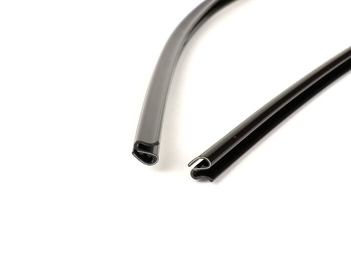 Kantenschutz-Set -MOTO NOSTRA- Vespa LX (ZAPC38, ZAPM44,ZAPM68), Vespa LXV (ZAPC38, ZAPM44,ZAPM68), Vespa S (ZAPC38, ZAPM44,ZAPM68) - schwarz