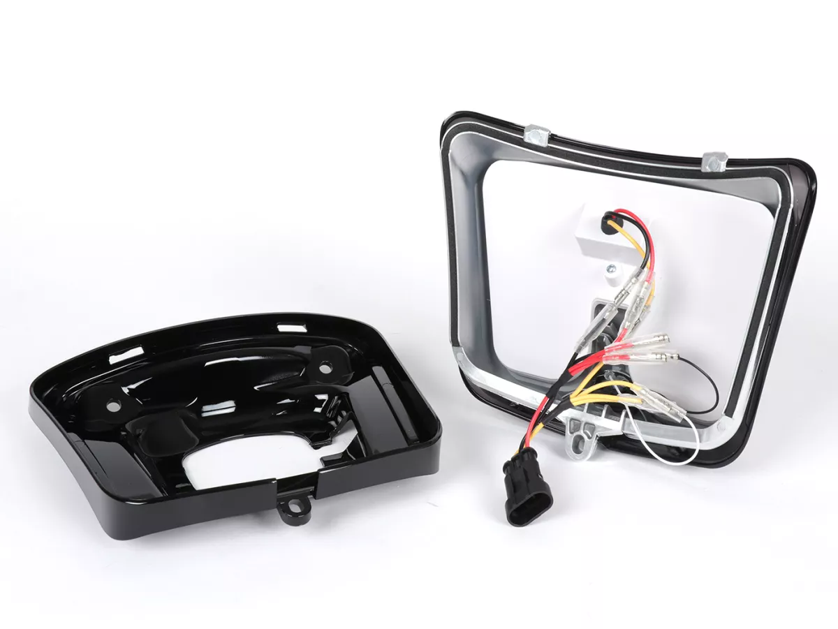 Fanale posteriore oscurato, cornice nera lucida -POWER 1- Vespa GTS 125-300 , GTS Super 125-300 (2018-)