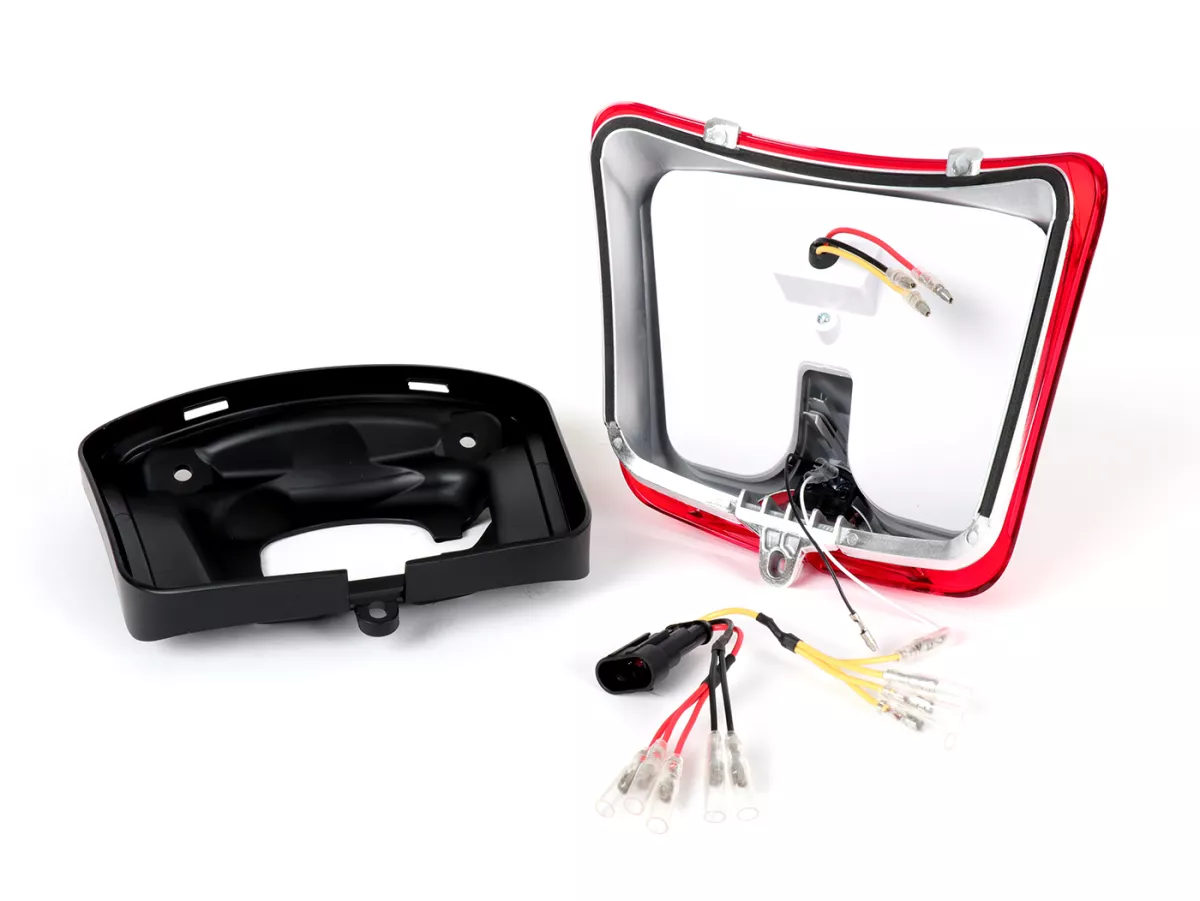 Fanale posteriore, cornice nera opaca -POWER 1- Vespa GTS 125-300 , GTS Super 125-300 (2018-)