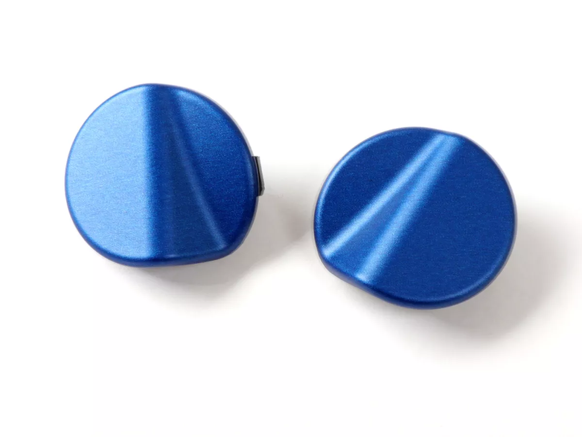 Spiegelgatdekselset -QUELLAGIO, blauw mat (297/A (D03))- Vespa GTS 125 (ZAPMA3700, ZAPMD3200, ZAPMD3201, ZAPMA3100, ZAPMA3200), Vespa GTS 150 (ZAPMA3200, ZAPMA3100), Vespa GTS 300 (ZAPMA3300), Vespa GTS HPE 300 (ZAPMA3600, ZAPMD310), Vespa GTS