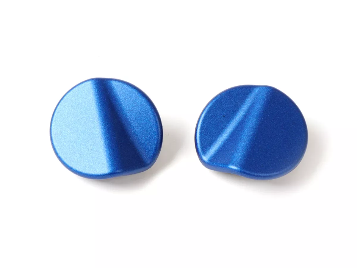 Spiegelgatdekselset -QUELLAGIO, blauw mat (297/A (D03))- Vespa GTS 125 (ZAPMA3700, ZAPMD3200, ZAPMD3201, ZAPMA3100, ZAPMA3200), Vespa GTS 150 (ZAPMA3200, ZAPMA3100), Vespa GTS 300 (ZAPMA3300), Vespa GTS HPE 300 (ZAPMA3600, ZAPMD310), Vespa GTS
