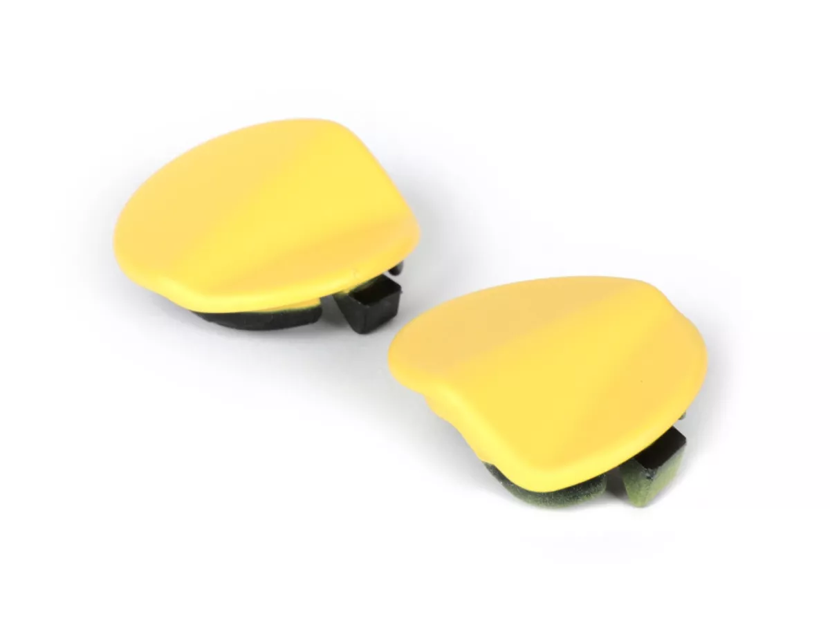 Set tutup penutup lubang spion -QUELLAGIO, kuning matt (974/A) - Vespa GTS 125 (ZAPMA3700, ZAPMD3200, ZAPMD3201, ZAPMA3100, ZAPMA3200), Vespa GTS 150 (ZAPMA3200, ZAPMA3100), Vespa GTS 300 (ZAPMA3300), Vespa GTS HPE 300 (ZAPMA3600, ZAPMD310), Vespa GTS Sup