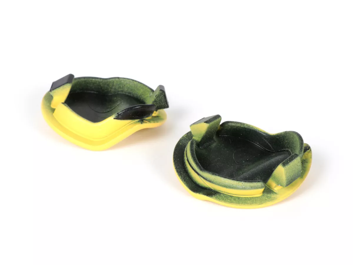 Set tutup penutup lubang spion -QUELLAGIO, kuning matt (974/A) - Vespa GTS 125 (ZAPMA3700, ZAPMD3200, ZAPMD3201, ZAPMA3100, ZAPMA3200), Vespa GTS 150 (ZAPMA3200, ZAPMA3100), Vespa GTS 300 (ZAPMA3300), Vespa GTS HPE 300 (ZAPMA3600, ZAPMD310), Vespa GTS Sup