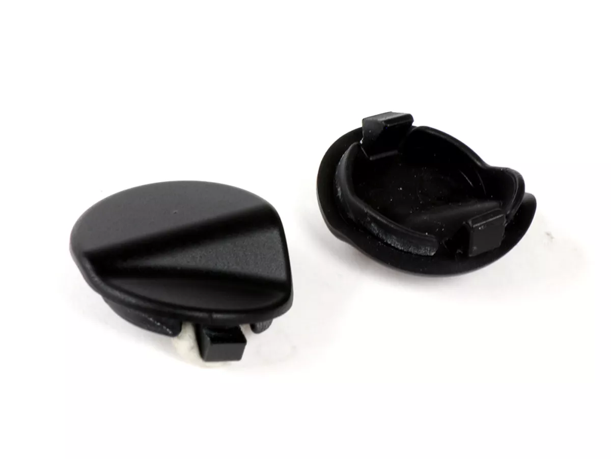 Pair of covers for mirror hole -QUELLAGIO, matt black (99/C)- Vespa GTS 125 (ZAPMA3700, ZAPMD3200, ZAPMD3201, ZAPMA3100, ZAPMA3200), Vespa GTS 150 (ZAPMA3200, ZAPMA3100), Vespa GTS 300 (ZAPMA3300), Vespa GTS HPE 300 (ZAPMA3600, ZAPMD310), Vespa GTS Super