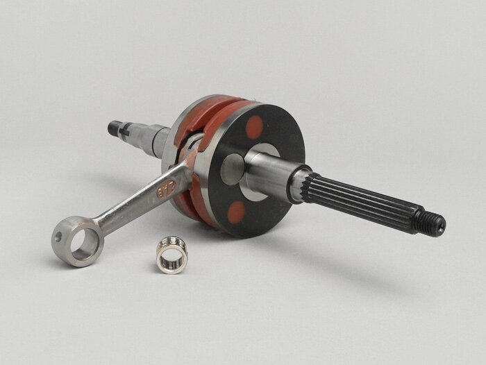 Crankshaft -CM Super Competition- Minarelli 50cc vertical (for 10mm gudgeon pin) - BOOSTER, BUMP50, BWS50, SLIDER50, SPY, SR50 (-1994), STUNT, ZUMA50, AMICO