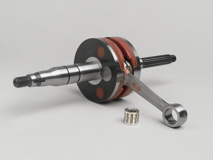 Crankshaft -CM Super Competition- Minarelli 50cc vertical (for 10mm gudgeon pin) - BOOSTER, BUMP50, BWS50, SLIDER50, SPY, SR50 (-1994), STUNT, ZUMA50, AMICO