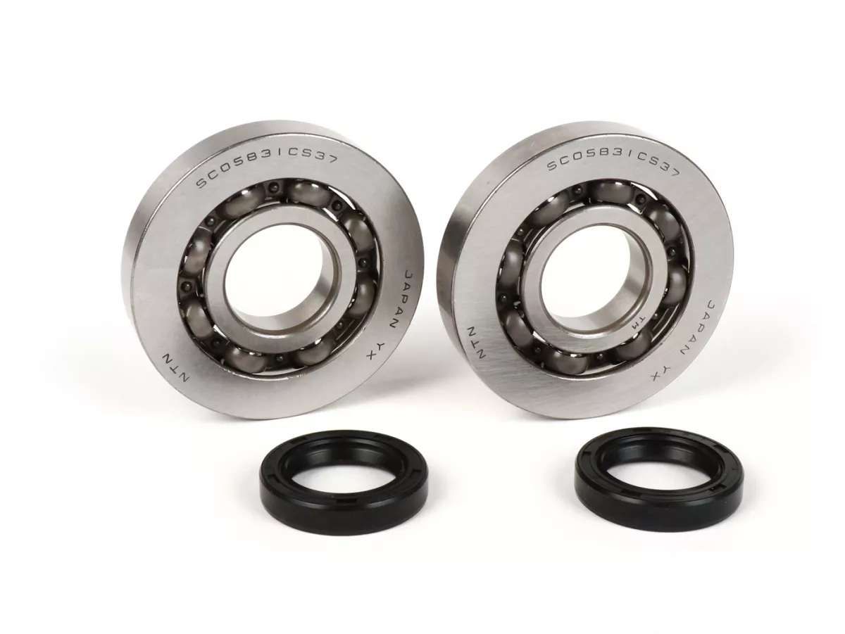 Set bantalan - set segel oli untuk poros engkol -RMS- Piaggio 125-180 ccm 2-tak - Gilera Runner FX/FXR 125-180, Italjet Dragster 125-180, Piaggio SKR125, SKR150, TPH125, Skipper125, Skipper150, Hexagon LX/LXT 125-180