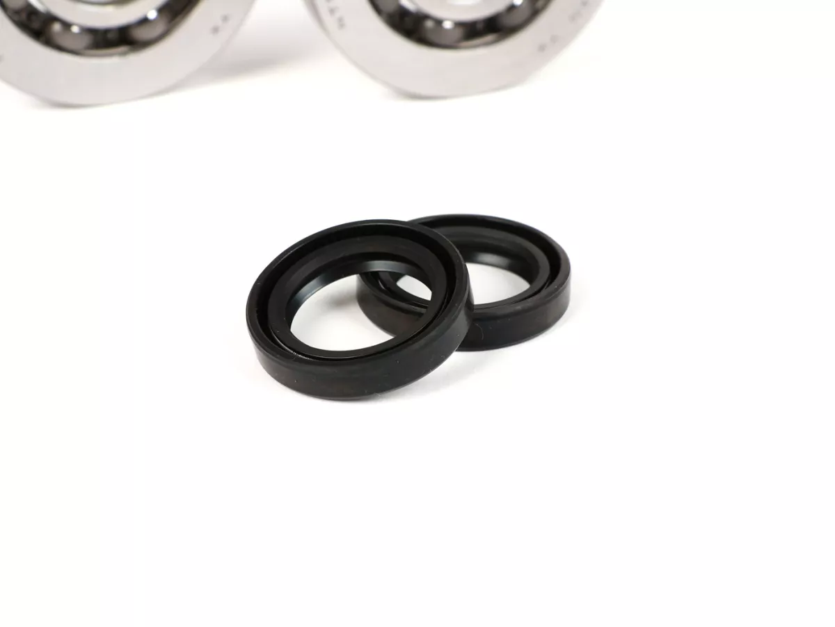 Set bantalan - set segel oli untuk poros engkol -RMS- Piaggio 125-180 ccm 2-tak - Gilera Runner FX/FXR 125-180, Italjet Dragster 125-180, Piaggio SKR125, SKR150, TPH125, Skipper125, Skipper150, Hexagon LX/LXT 125-180