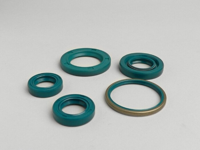 Oliekeerringen set -OEM KWALITEIT- Piaggio 50 cc AC/LC (vanaf 1998, type HiPer 2)