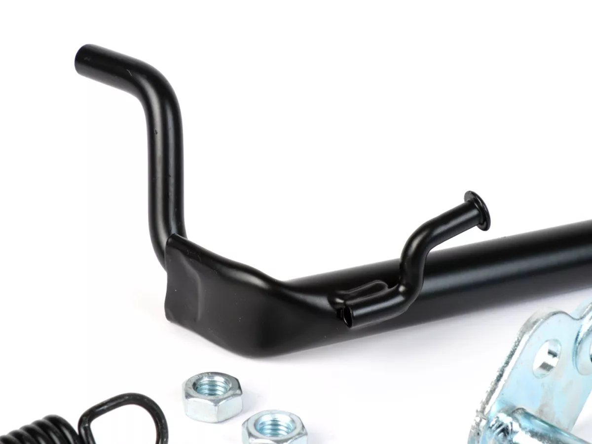 Center stand for repair -RMS- for Minarelli engines e.g. Yamaha Aerox, MBK Nitro, Aprilia SR50, Malaguti F12R LC, Beta Ark5 - black