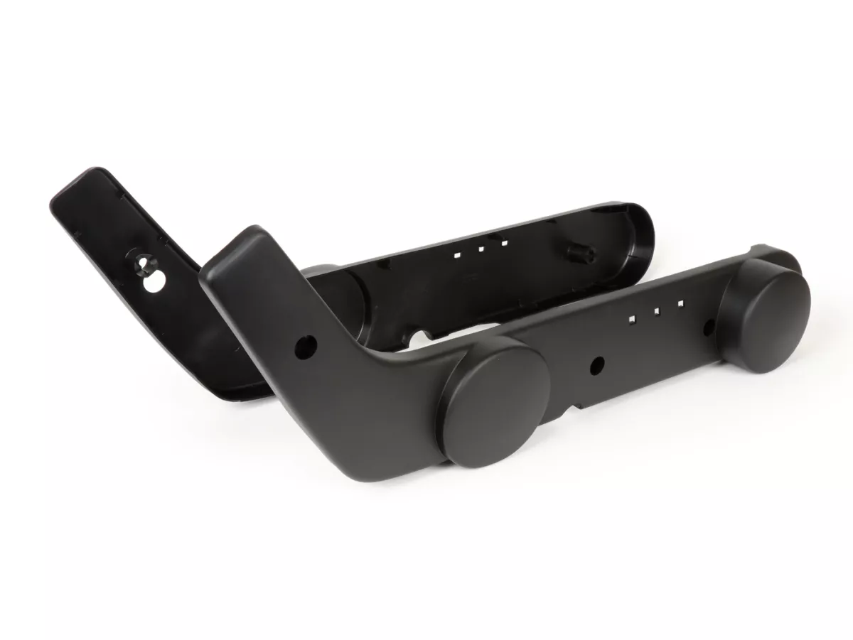 Side cover set -RMS, models with variator - right and left PIAGGIO CIAO PX 50ccm - black, pair