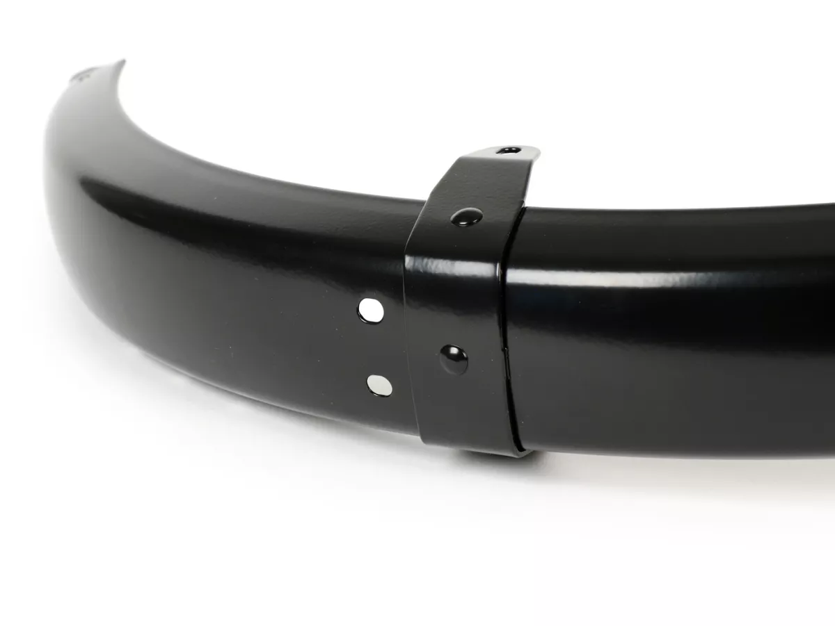 Guardabarros - guardabarros -RMS- delantero PIAGGIO Ciao P, Ciao PX 50cc - acero, pintado - negro