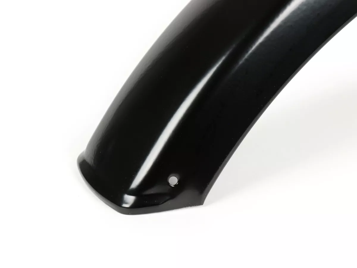 Guardabarros - guardabarros -RMS- delantero PIAGGIO Ciao P, Ciao PX 50cc - acero, pintado - negro