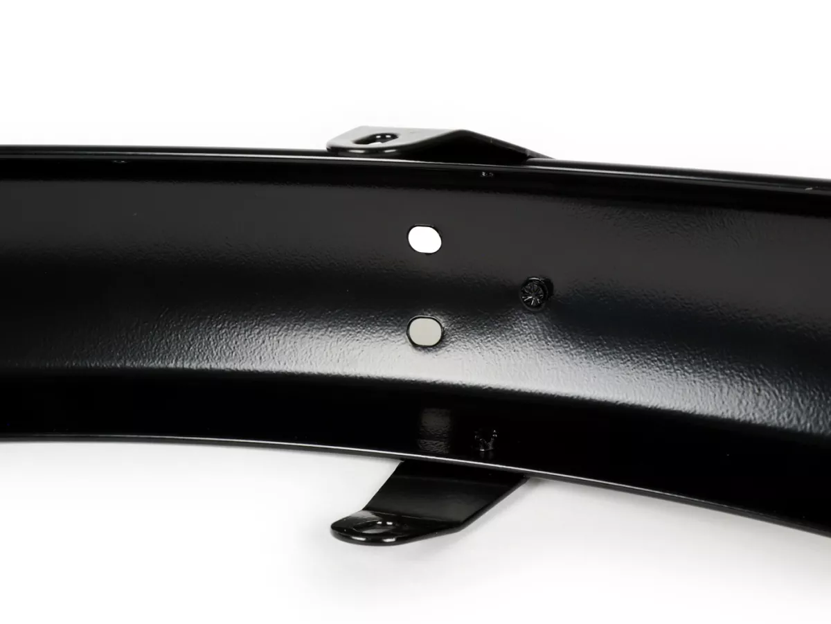Guardabarros - guardabarros -RMS- delantero PIAGGIO Ciao P, Ciao PX 50cc - acero, pintado - negro