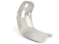 Memperbaiki pelat lantai + pelindung kaki -DIBUAT DI ITALIA- Vespa PX80, PX125, PX150, PX200, LML Select - dengan lubang pedal rem berbentuk persegi