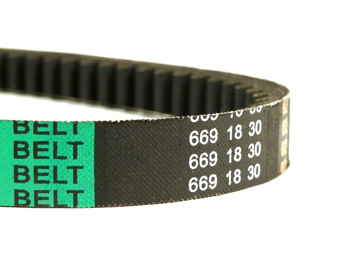 V-riem -CHINA- (669x18mm)- GY6 (4-takt) 50 ccm 139QMA/B (korte behuizing)