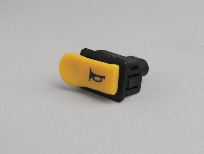 Interruttore acustico -QUALITÀ OEM- Piaggio Free, Hexagon (EXS + EXV), NRG, NRG MC2, NTT, Storm, Quartz, Sfera, SKR, TPH (fino all'anno 2005), Zip (fino all'anno 2000), Zip FR, Zip SP (fino all'anno 2000) - Giallo