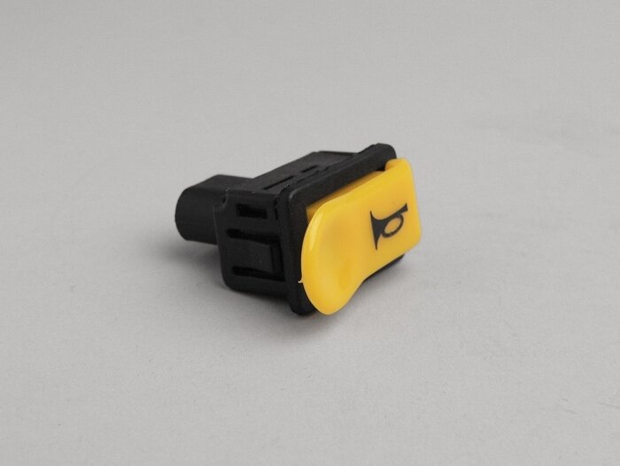 Interruttore acustico -QUALITÀ OEM- Piaggio Free, Hexagon (EXS + EXV), NRG, NRG MC2, NTT, Storm, Quartz, Sfera, SKR, TPH (fino all'anno 2005), Zip (fino all'anno 2000), Zip FR, Zip SP (fino all'anno 2000) - Giallo