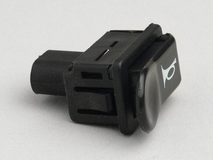 Horn switch -PIAGGIO- Piaggio Free, Hexagon (EXS + EXV), NRG, NRG MC2, NTT, Storm, Quartz, Sfera, SKR, Typhoon (-2005), Zip (-2000), Zip FR, Zip SP (-2000) - black