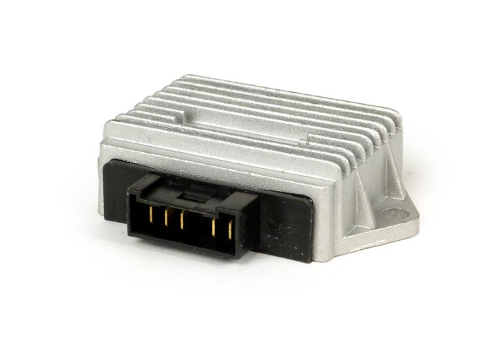 Voltage regulator -5-plug- Minarelli 125-150 cc - Yamaha Majesty 125, Maxster 150, MBK Doodo 125/150, Skyliner125/150, Benelli Velvet 125, Italjet Millenium 125/150, Malaguti Madison 125/150