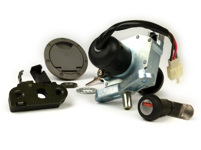 Set di serrature -MBK/YAMAHA- Yamaha Aerox (YQ50/L, 2 tempi) (2003-), MBK Nitro (YQ50/L, 2 tempi) (2003-)