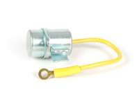 Condensateur -RMS Ø=18x27mm- Piaggio Ciao SC, Bravo, Boxer - avec œillet de fixation, 1 fil (jaune)