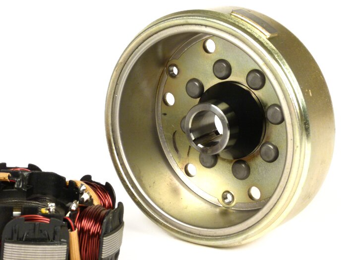 Encendido -RMS- Peugeot 50 cc (horizontal, vehículos sin inmovilizador) - AW=23mm - JETFORCE50 C-TECH, SPEEDFIGHT3 50 LC, LUDIX 50 LC BLASTER, SPEEDFIGHT3 50 cc AC (2 tiempos), LUDIX AC, VIVACITY 50 NEW (2 tiempos)