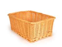 Cesta - cesta de mimbre - CALIDAD OEM 43x33x19cm- bicicleta, scooter, motoneta, Vespa, ciclomotor - color: natural