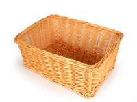 Cesta - cesta de mimbre - CALIDAD OEM 43x33x19cm- bicicleta, scooter, motoneta, Vespa, ciclomotor - color: natural