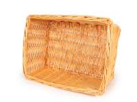 Cesta - cesta de mimbre - CALIDAD OEM 43x33x19cm- bicicleta, scooter, motoneta, Vespa, ciclomotor - color: natural