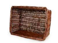 Mand - rieten mand -OEM KWALITEIT 43x33x19cm- fiets, scooter, step, Vespa, bromfiets - kleur: bruin