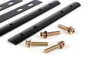 Support de fixation pour panier en osier -QUALITÉ OEM- composé de 4 baguettes avec vis et écrous, se fixe sur porte bagages