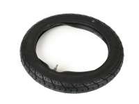 Ban termasuk ban dalam -KENDA K327 Slick- 2 3/4-16, 2,75-16 inci (sebutan lama 20x2,75) 36J TT 4P - Piaggio Superbravo, Aprilia Scarabeo 100, Benelli Pepe 50, Benelli Pepe 50, Honda SG50 Sky, SH50, Simson Schwalbe, S50, S51, S53, S70, S83, Spatz, Star, Sp