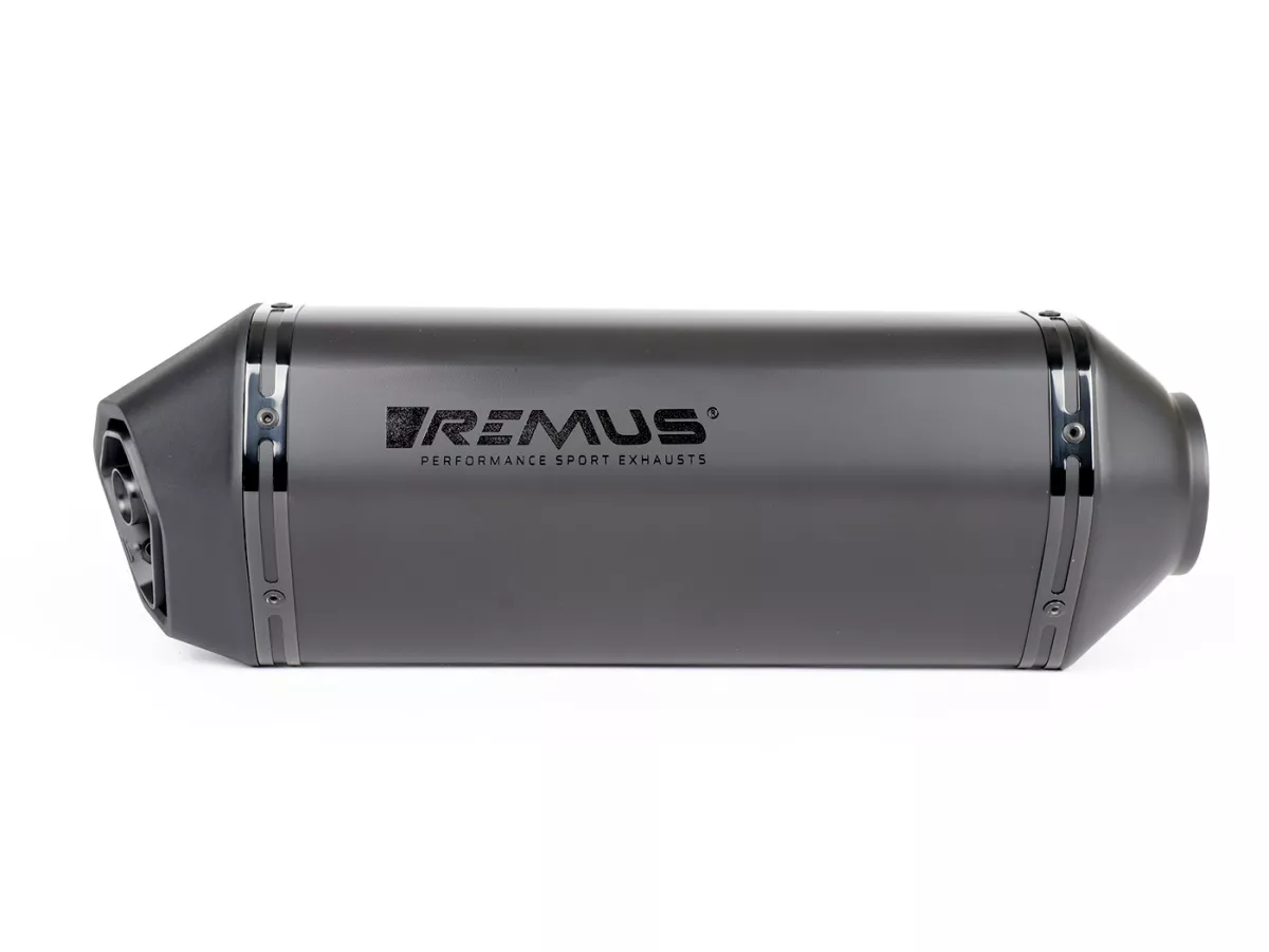 Silencer -REMUS Sport - Vespa GTS Super HPE 300 (Euro 5, ZAPMD3100, ZAPMD3101, ZAPMD3101) - black stainless steel