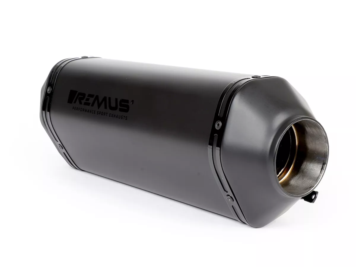 Silencer -REMUS Sport - Vespa GTS Super HPE 300 (Euro 5, ZAPMD3100, ZAPMD3101, ZAPMD3101) - black stainless steel