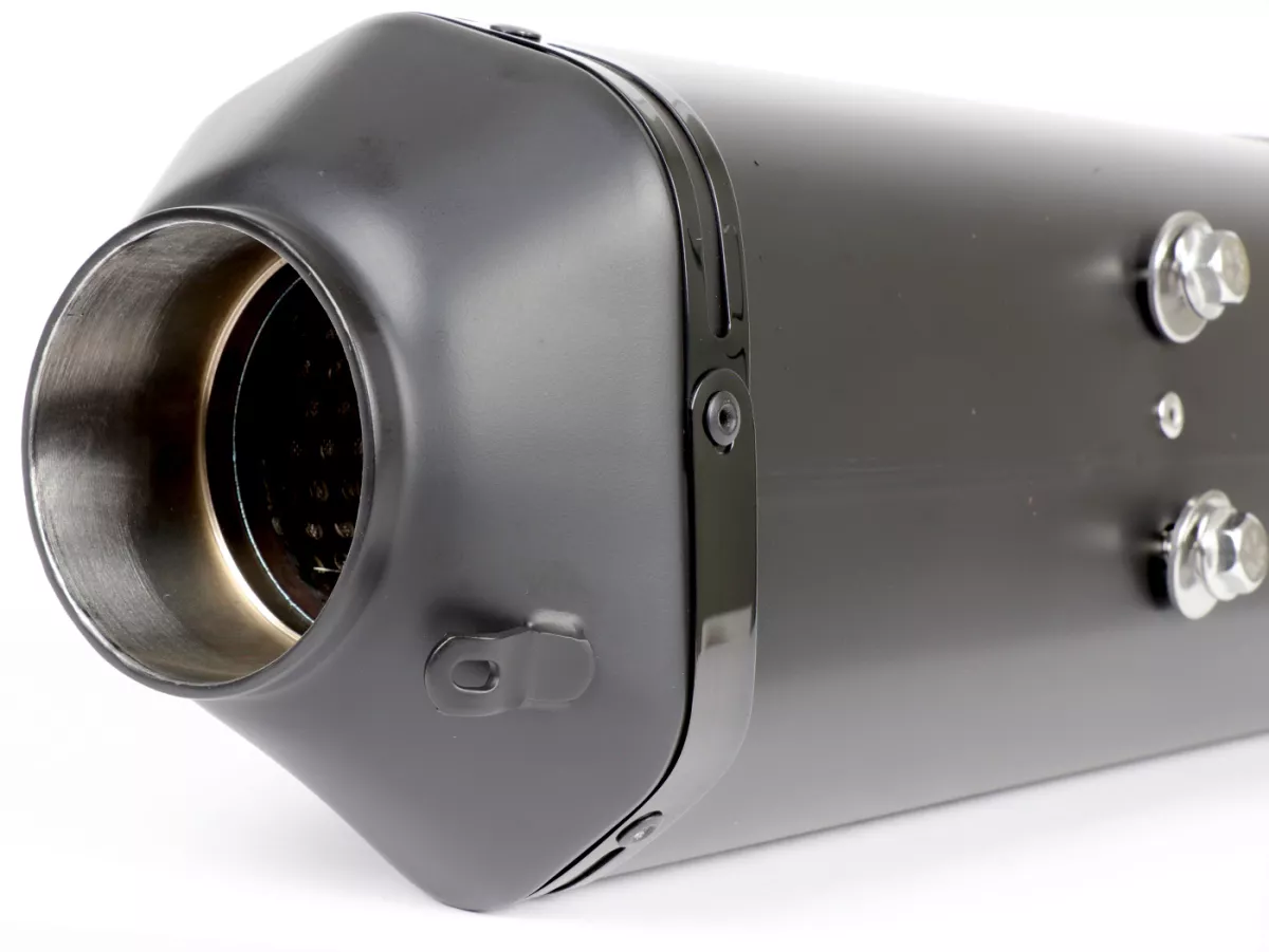Silencer -REMUS Sport - Vespa GTS Super HPE 300 (Euro 5, ZAPMD3100, ZAPMD3101, ZAPMD3101) - black stainless steel