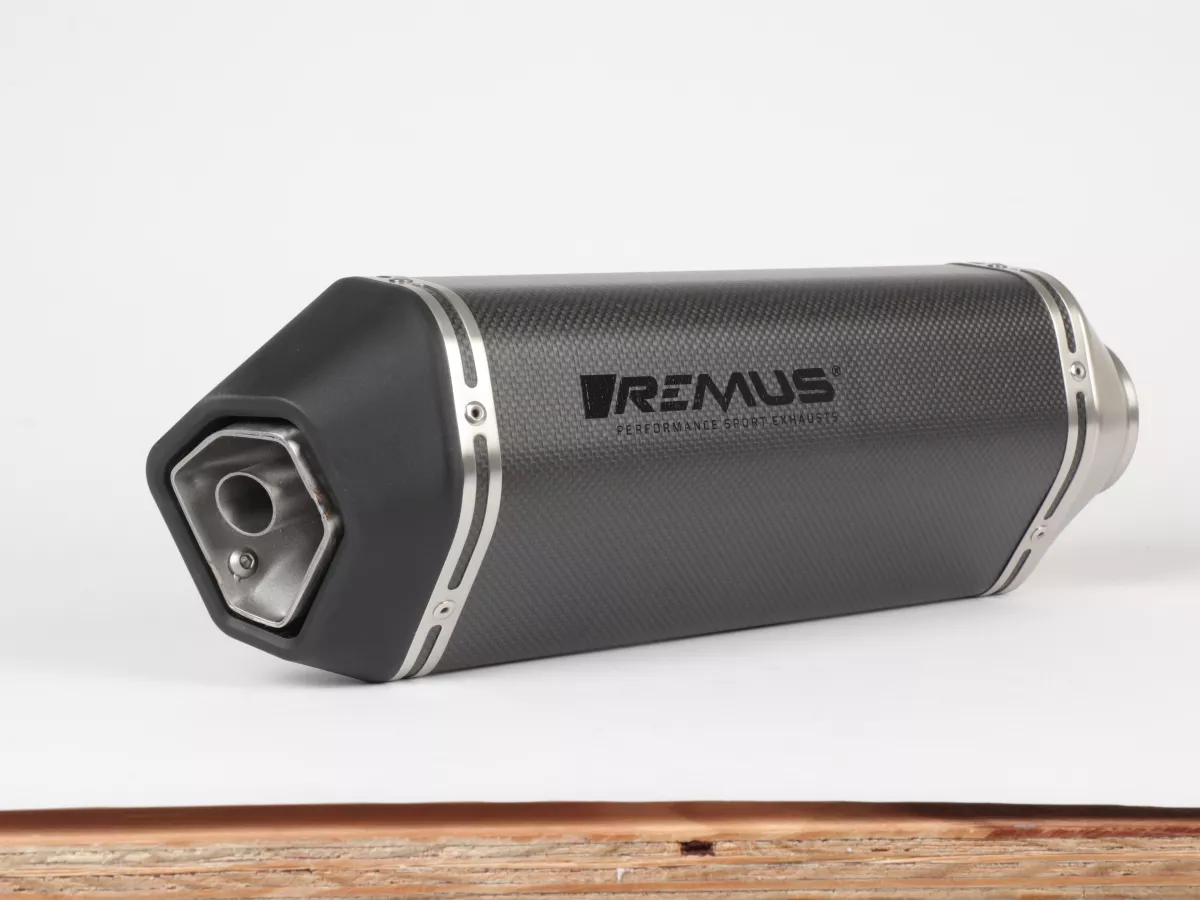 Silencer -REMUS Sport - Vespa GTS Super HPE 300 (Euro 5, ZAPMD3100, ZAPMD3101, ZAPMD3101) - carbon silver