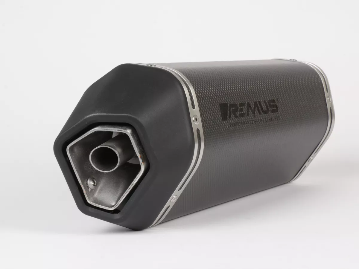 Silencer -REMUS Sport - Vespa GTS Super HPE 300 (Euro 5, ZAPMD3100, ZAPMD3101, ZAPMD3101) - carbon silver
