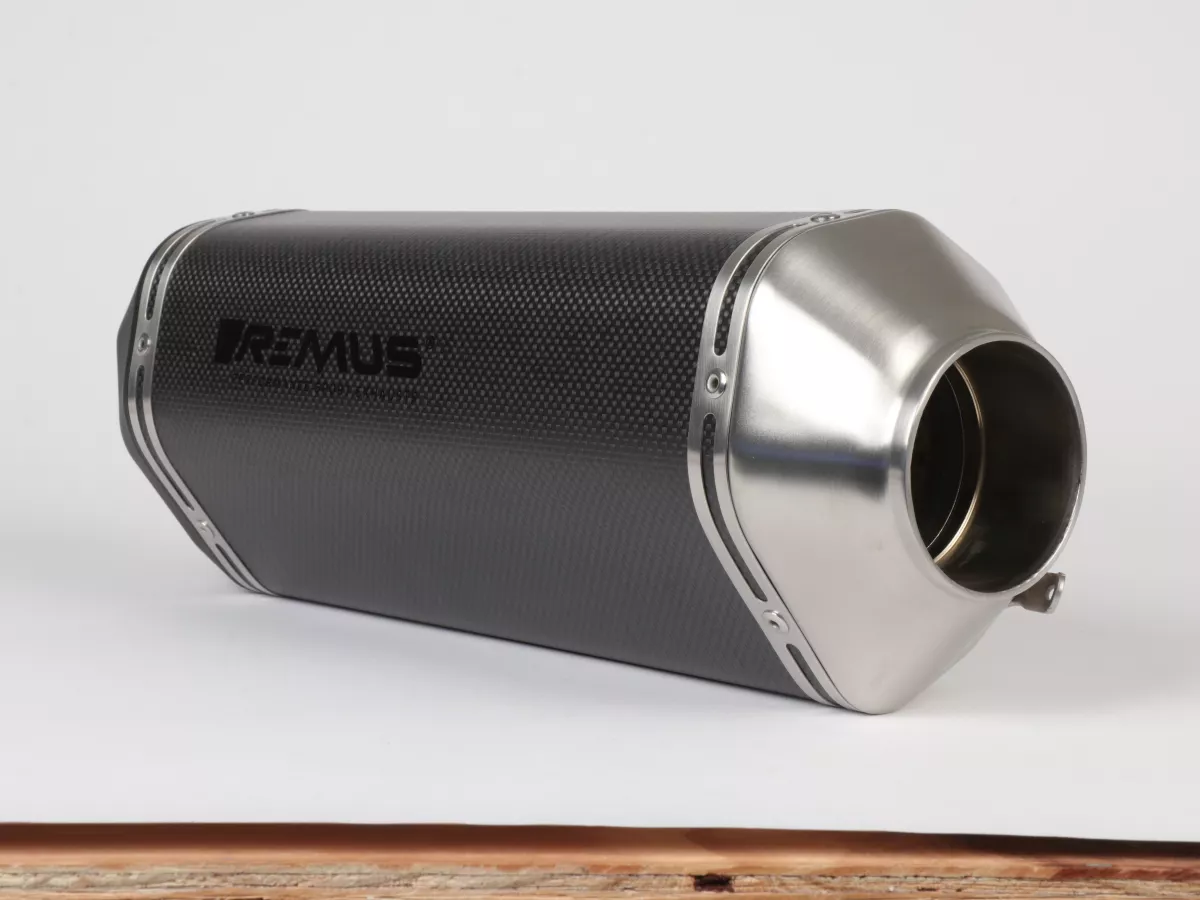 Silencer -REMUS Sport - Vespa GTS Super HPE 300 (Euro 5, ZAPMD3100, ZAPMD3101, ZAPMD3101) - carbon silver