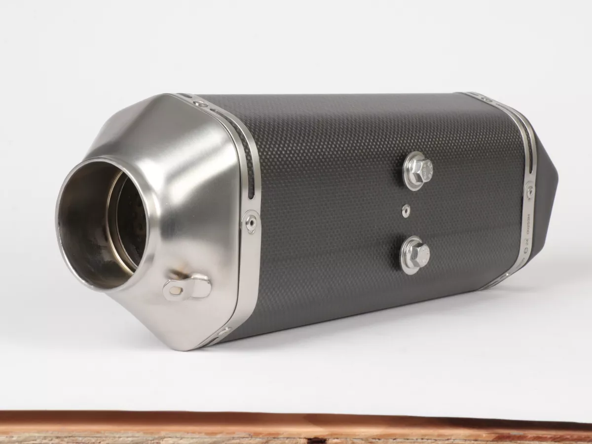 Silencer -REMUS Sport - Vespa GTS Super HPE 300 (Euro 5, ZAPMD3100, ZAPMD3101, ZAPMD3101) - carbon silver