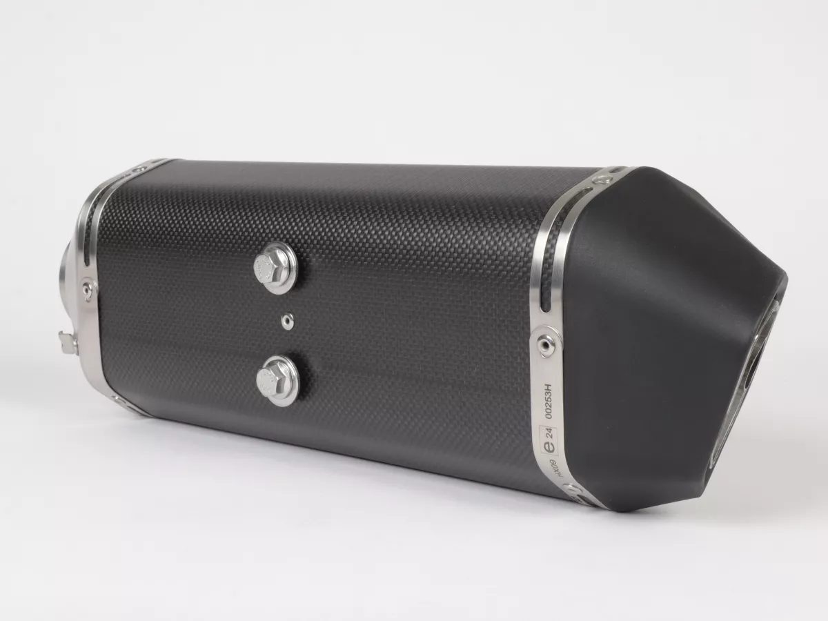 Silencer -REMUS Sport - Vespa GTS Super HPE 300 (Euro 5, ZAPMD3100, ZAPMD3101, ZAPMD3101) - carbon silver