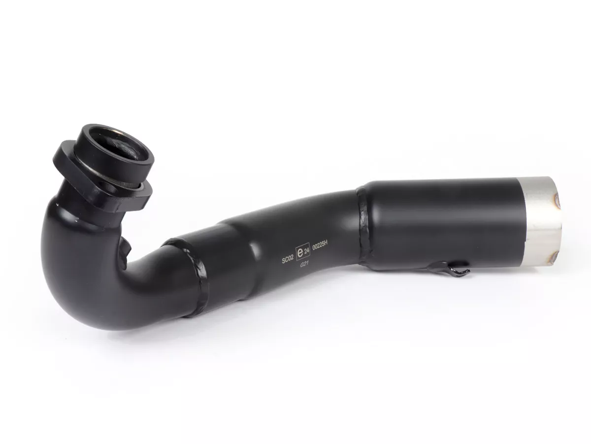 Exhaust manifold and bracket -REMUS RS - Vespa GTS Super HPE 300 (Euro 5, ZAPMD3100, ZAPMD3101, ZAPMD3101)
