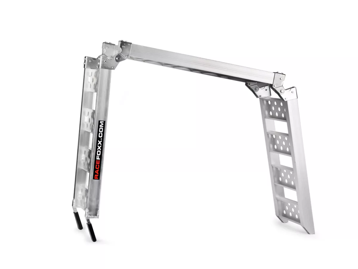 Ramp foldable -RACEFOXX, MOTORBIKE / SCOOTER- aluminium (max loading 272kg)