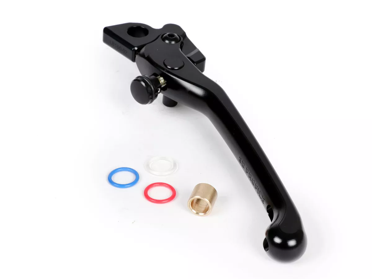 Brake lever lhs, rear, black -RIZOMA, 3D- Vespa GT, GT L, GTS 125-300, GTV, GTS 125-300 Super