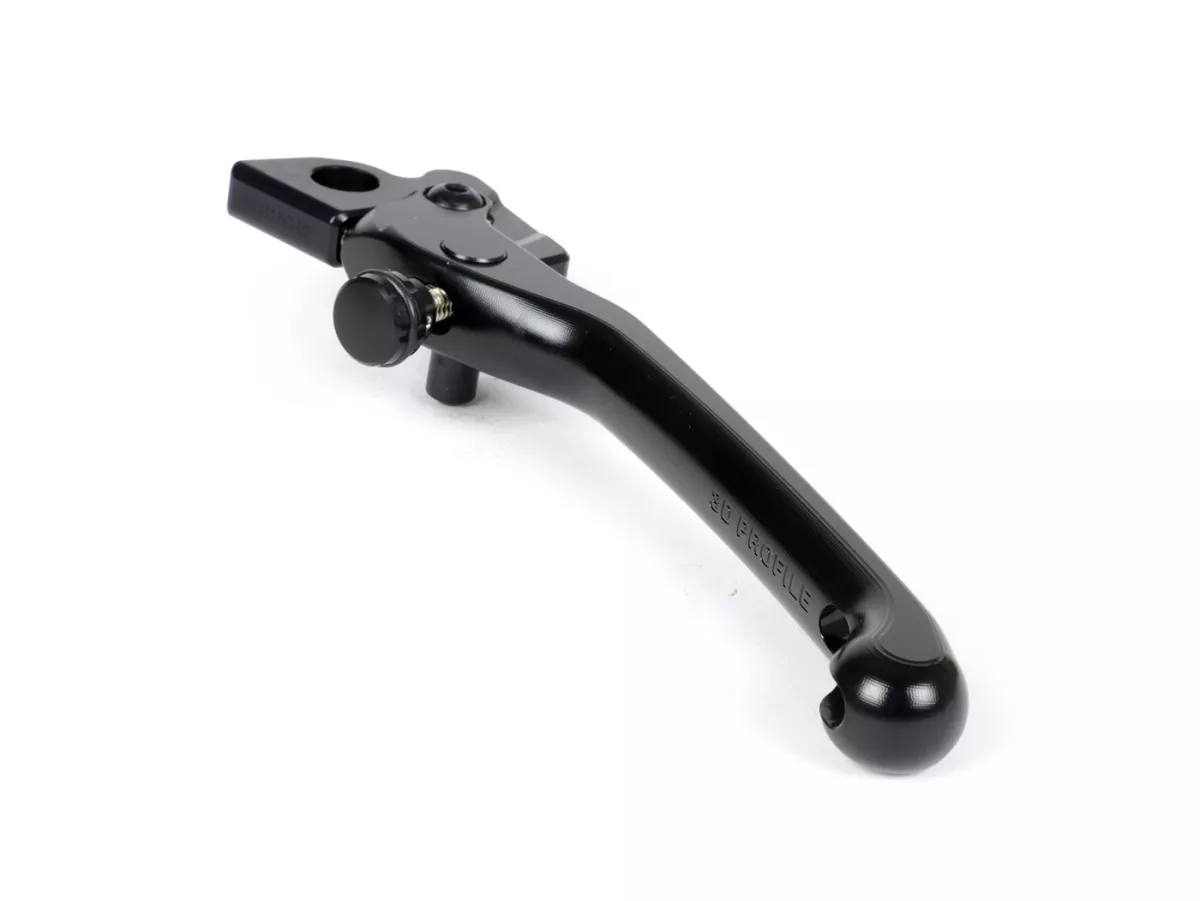 Brake lever lhs, rear, black -RIZOMA, 3D- Vespa GT, GT L, GTS 125-300, GTV, GTS 125-300 Super