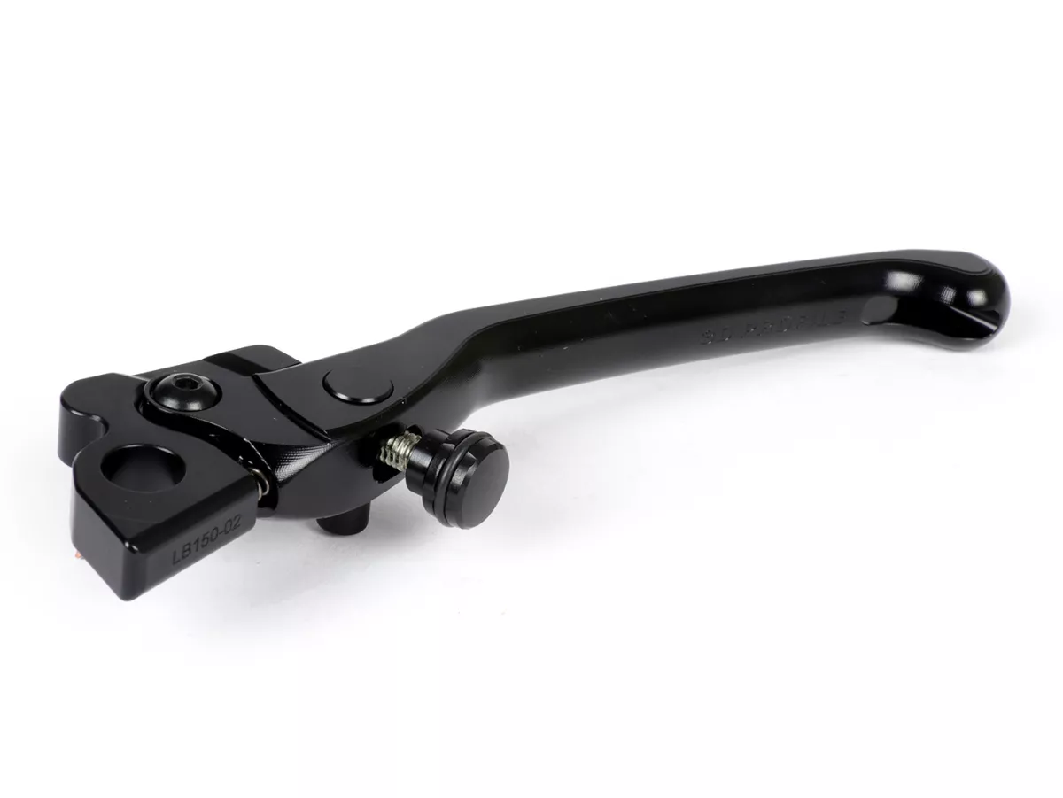 Brake lever lhs, rear, black -RIZOMA, 3D- Vespa GT, GT L, GTS 125-300, GTV, GTS 125-300 Super