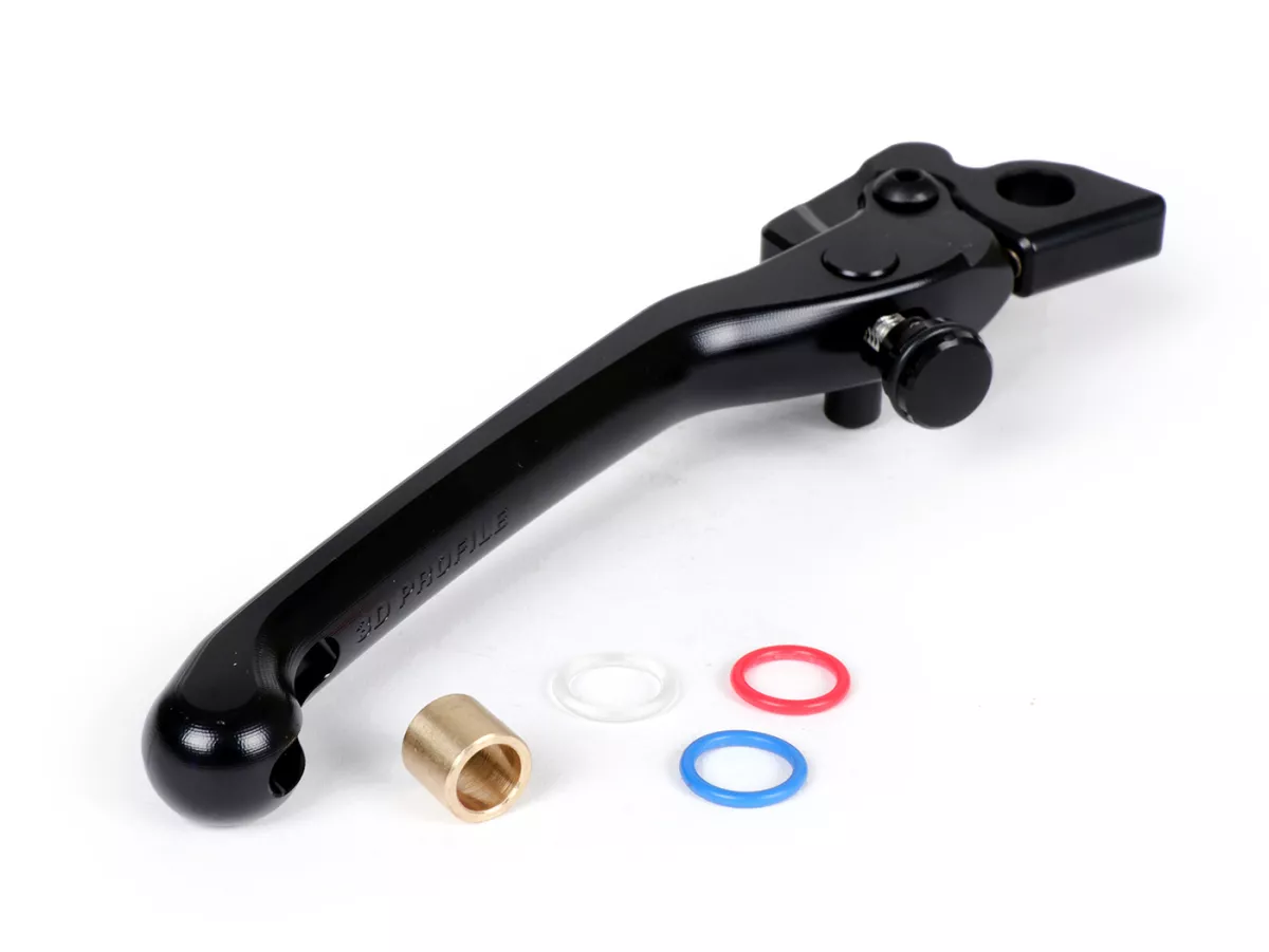 Palanca de freno derecha, delantera, negra -RIZOMA, 3D- Vespa GT, GT L, GTS 125-300, GTV, GTS 125-300 Super