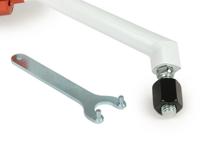 Spiegel -STAGE 6 F1-Look- schroefdraad M8 x 20mm - links - wit